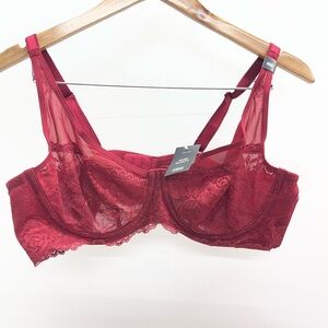 Torrid Red Lace Underwire Bra
